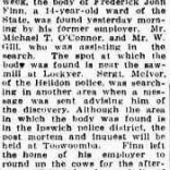 Trove Tuesday – Frederick John Finn, a sad victim of Murphy’s Creek