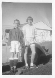 Steve soccer Shauna tennis Bardon 1960s