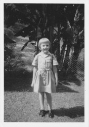 Shauna in her Bardon State School uniform