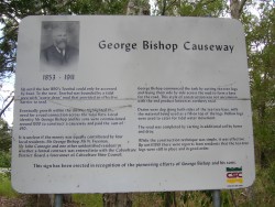 Heritage sign commemorating the building of the Toorbul causeway
