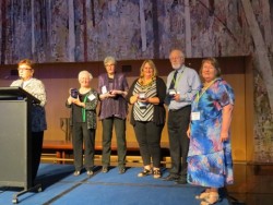 Past winners of AFFHO meritorious service award. Photo courtesy of Jeanette Hahn