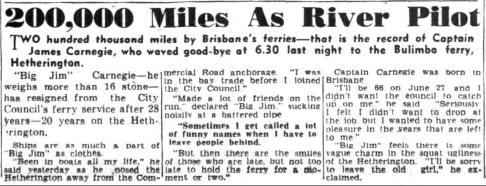 Brisbane River Pilot James Carnegie – Trove Tuesday blog