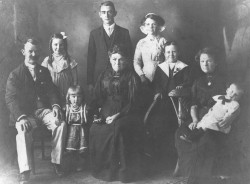 Herbert and Dorcas White and family ca 1912