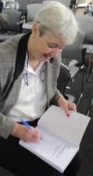 Jennifer Harrison signing Shackled Jun 2016