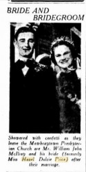 Hazel Price and Bill McIlroy The Telegraph 31 Oct 1938 via Trove