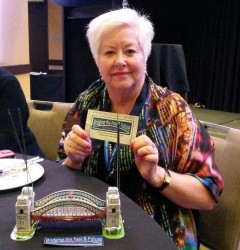 Robynne our award winning bridge builder, photo courtesy Rosemary McKenzie